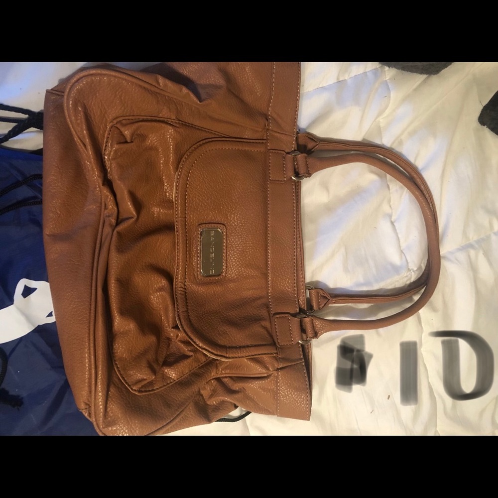 Brown leather purse